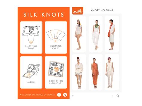 Anleitung zum knoten: „Silk Knots” von Hermès.